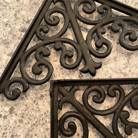 Antique Vintage cast Iron solid shelf brac… - Picture 5 of 12